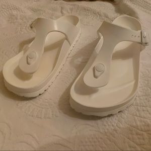 White Birkenstock Gizeh Sandal